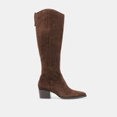 VIRONA H2O EXTRA WIDE CALF BOOTS DK BROWN SUEDE
