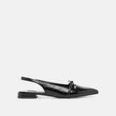 PAYGE FLATS MIDNIGHT CRINKLE PATENT