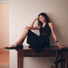 REYES BALLET FLATS DK BROWN SUEDE