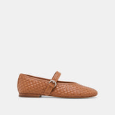 ROSLYN WOVEN BALLET FLATS SADDLE WOVEN LEATHER
