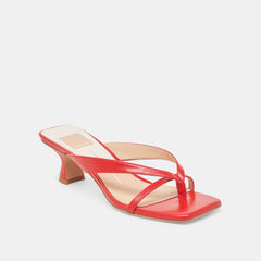 BREVEL WIDE HEELS CHILI LEATHER