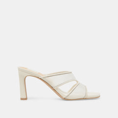 GITEL HEELS OFF WHITE MESH