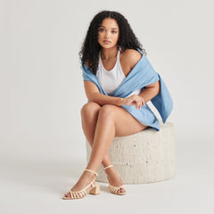 YASMIN HEELS NATURAL RAFFIA