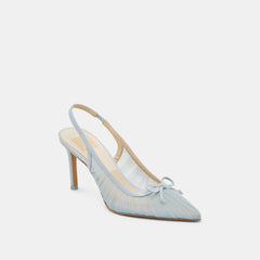 YELA HEELS LIGHT BLUE TULLE