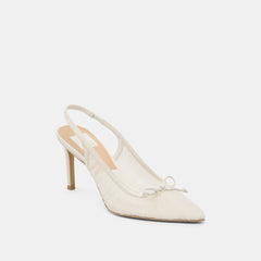 YELA HEELS WHITE TULLE