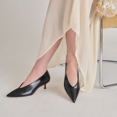 ALWYN HEELS MIDNIGHT CRINKLE PATENT