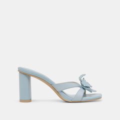 NIKIL HEELS LIGHT BLUE LEATHER