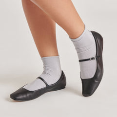 SHIMMER SHORTIE SOCKS SILVER