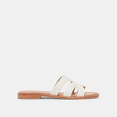 EMON SANDALS WHITE RAFFIA