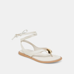 JUDY SANDALS BONE LEATHER