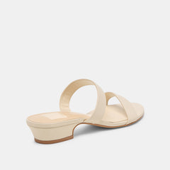KAMILE SANDALS BONE LEATHER