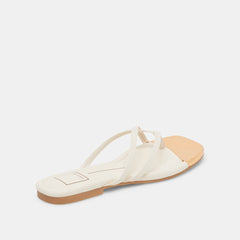 LAGUNA SANDALS OFF WHITE LEATHER