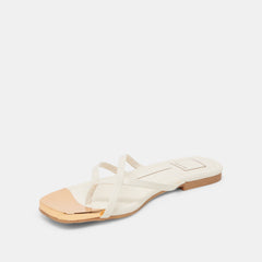 LAGUNA SANDALS OFF WHITE LEATHER