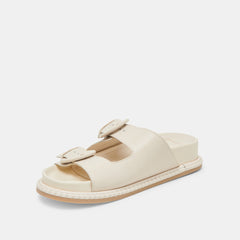 SHAUNY SANDALS BONE LEATHER