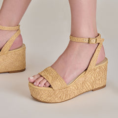 TALISA WEDGES NATURAL MACRAME
