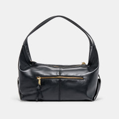 BILLY SHOULDER BAG BLACK LEATHER