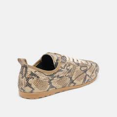 VIPER SNEAKERS SNAKE PRINT EMBOSSED LEATHER