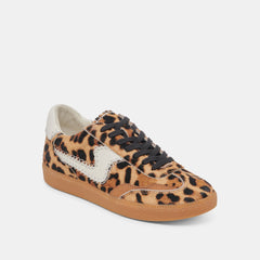 NOTICE STITCH WIDE SNEAKERS DK LEOPARD CALF HAIR