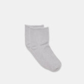 SHIMMER SHORTIE SOCKS SILVER