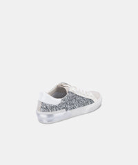 ZINA SNEAKERS IN SILVER GLITTER - Dolce Vita