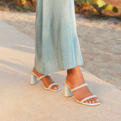 NOLAH PEARL HEELS ICE BLUE STELLA