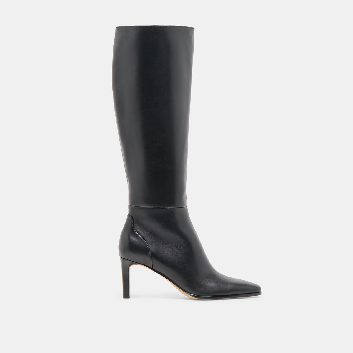 EMMI WIDE CALF BOOTS BLACK LEATHER