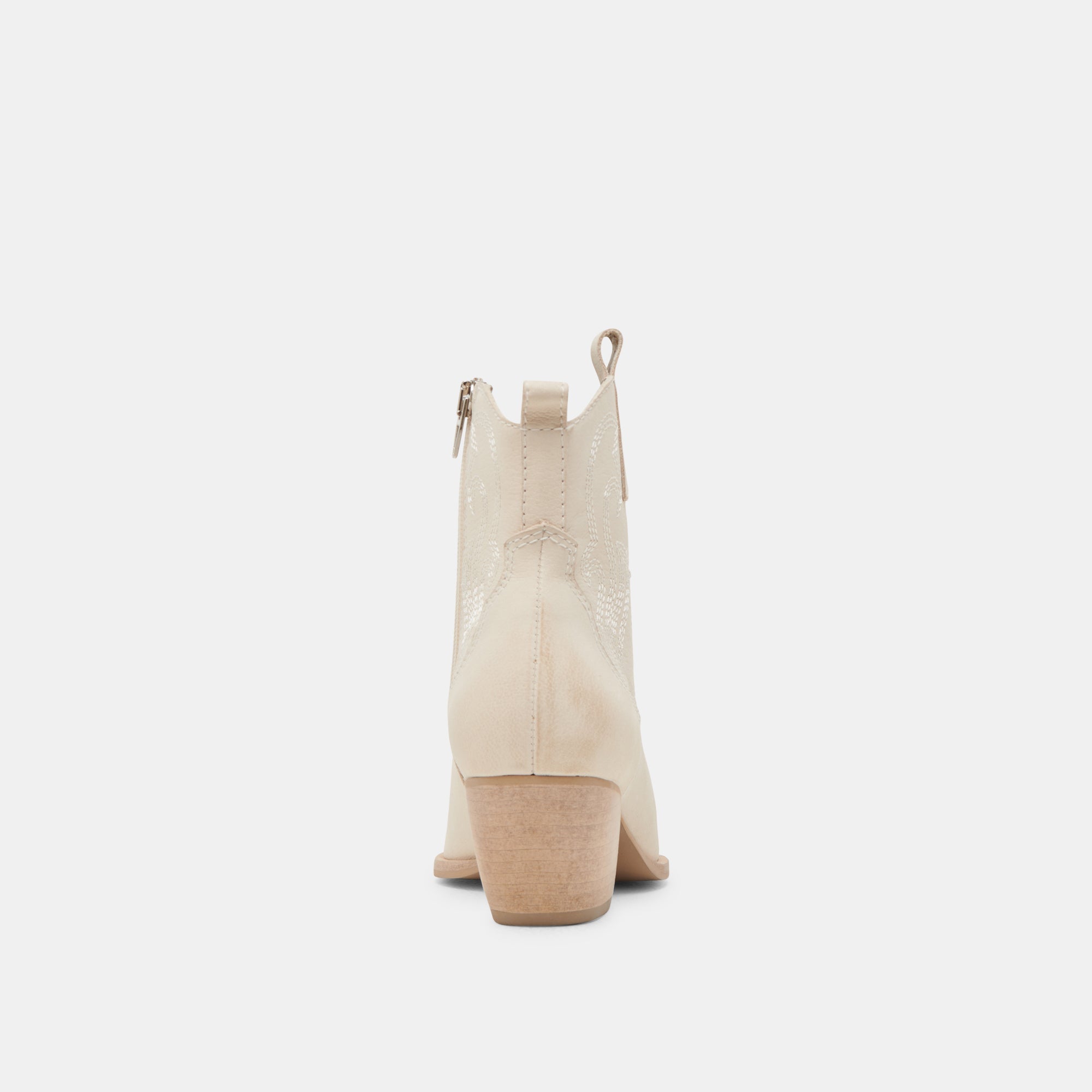 SHANIA BOOTIES IVORY NUBUCK