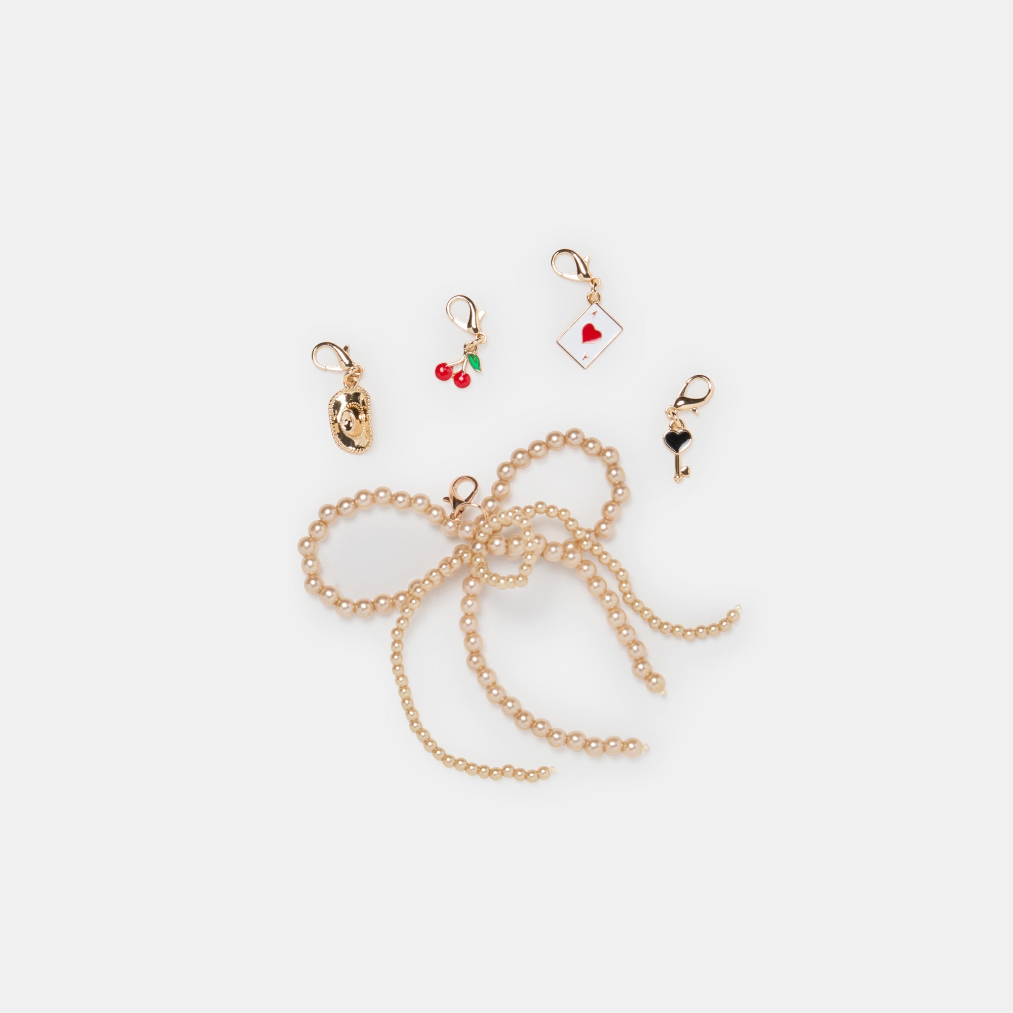 NOTICE LACE SNEAKERS IVORY + GOLD CHARM BUNDLE