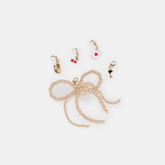 NOTICE LACE SNEAKERS IVORY + GOLD CHARM BUNDLE