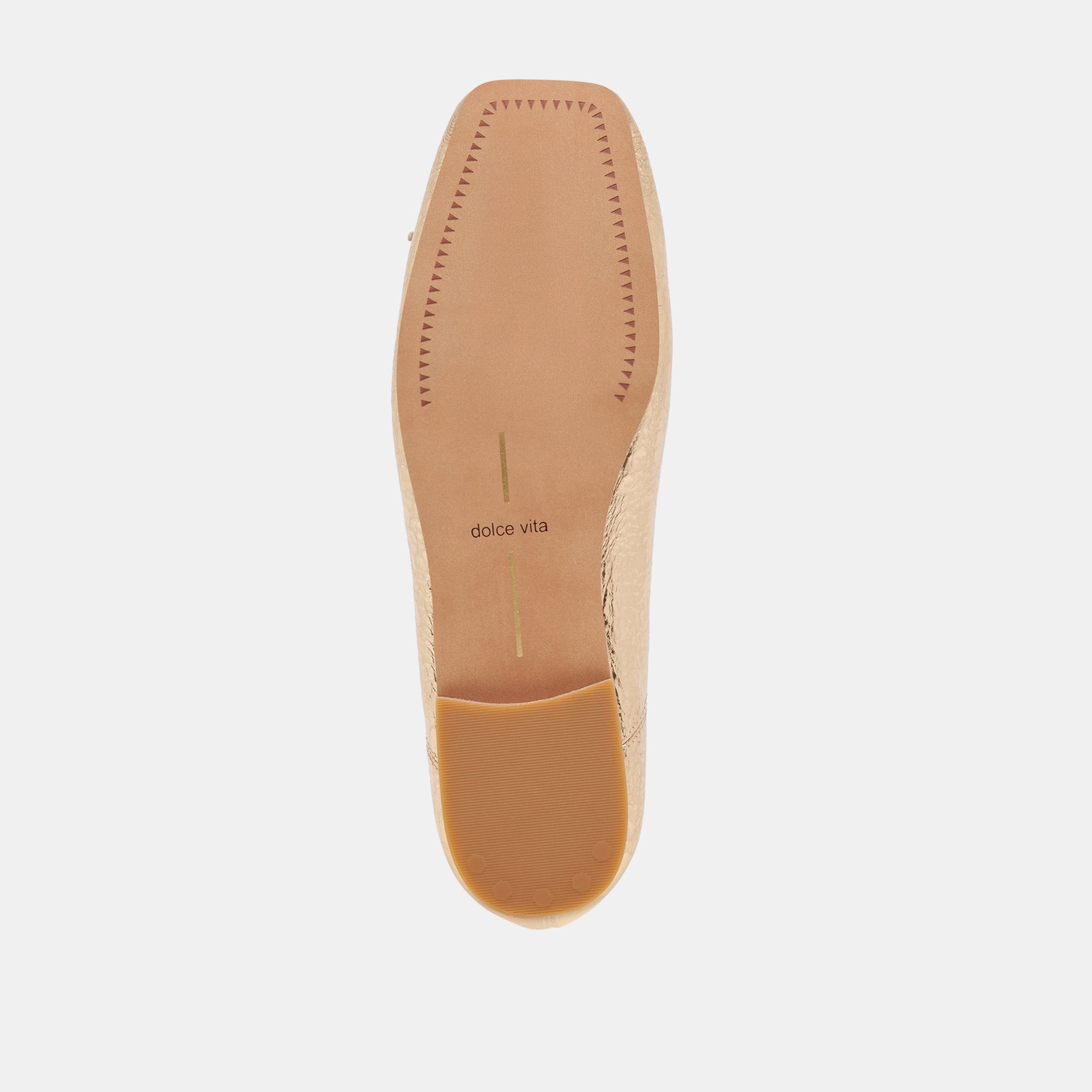 ANISA BALLET FLATS GOLD DISTRESSED LEATHER