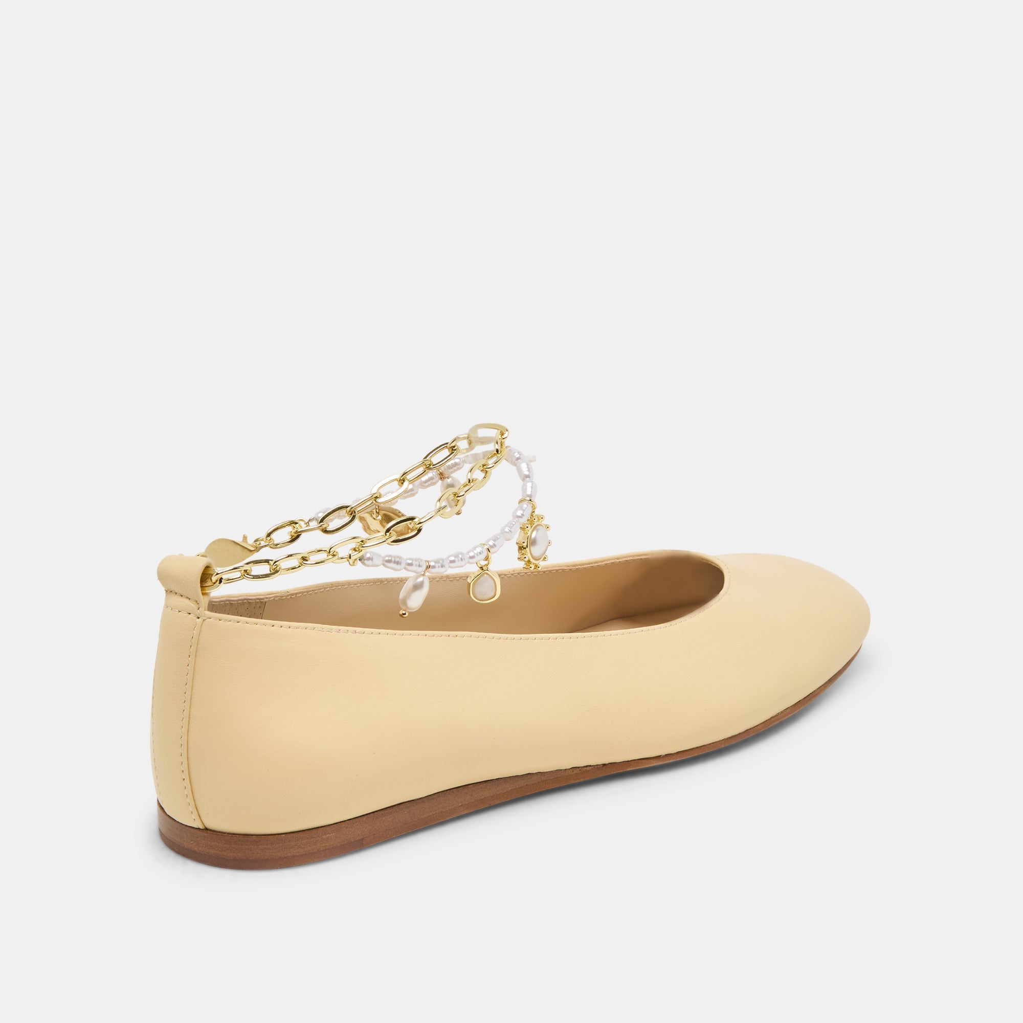 BAIDEN BALLET FLATS WARM NATURAL LEATHER