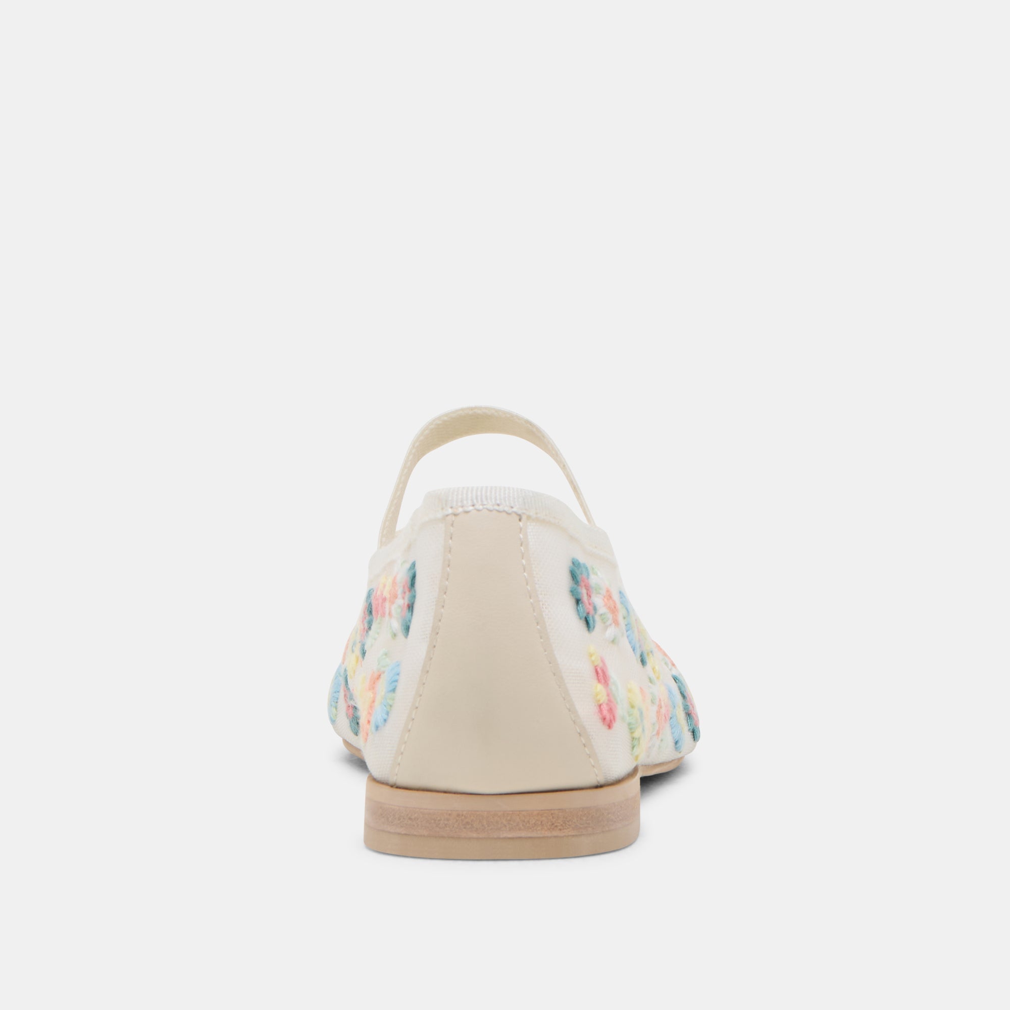 CADEL FLORAL BALLET FLATS IVORY FLORAL MESH