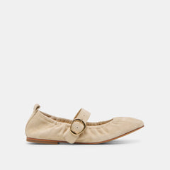 CAELY BALLET FLATS SESAME SUEDE