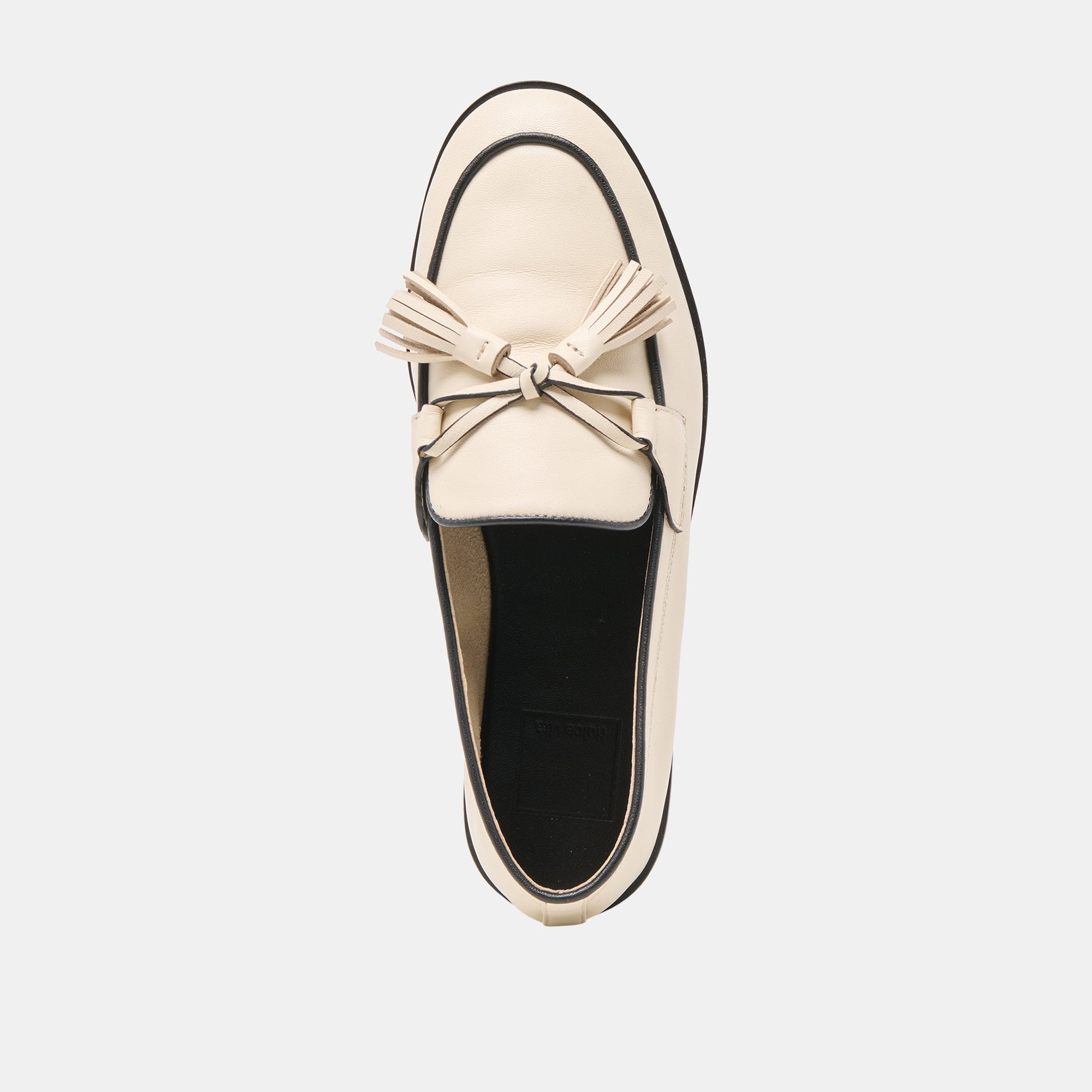 LOKLAN LOAFERS IVORY LEATHER