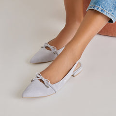 PAYGE FLATS DUSTY BLUE SUEDE