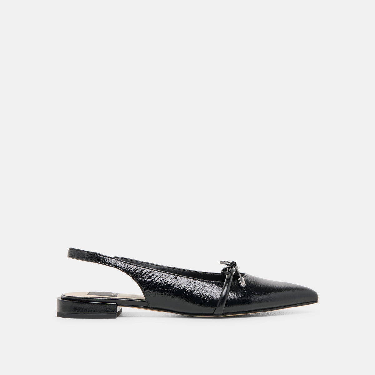 PAYGE FLATS MIDNIGHT CRINKLE PATENT
