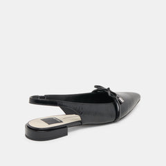 PAYGE FLATS MIDNIGHT CRINKLE PATENT