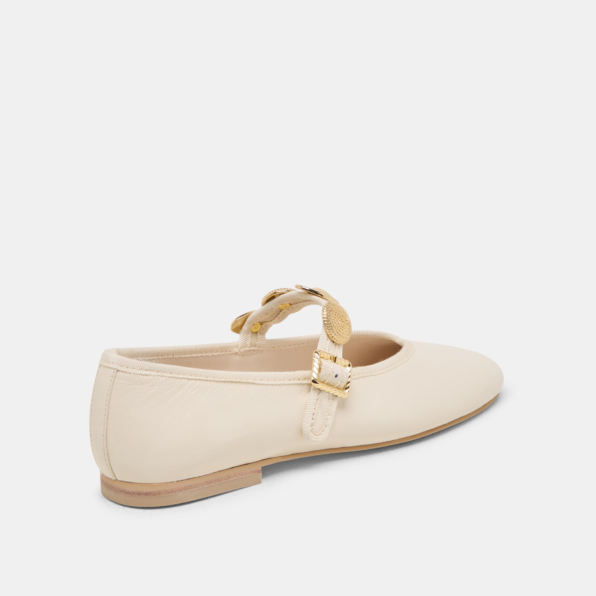 RELAN BALLET FLATS OFF WHITE LEATHER