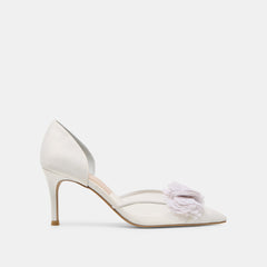 EVELIN HEELS WHITE MESH