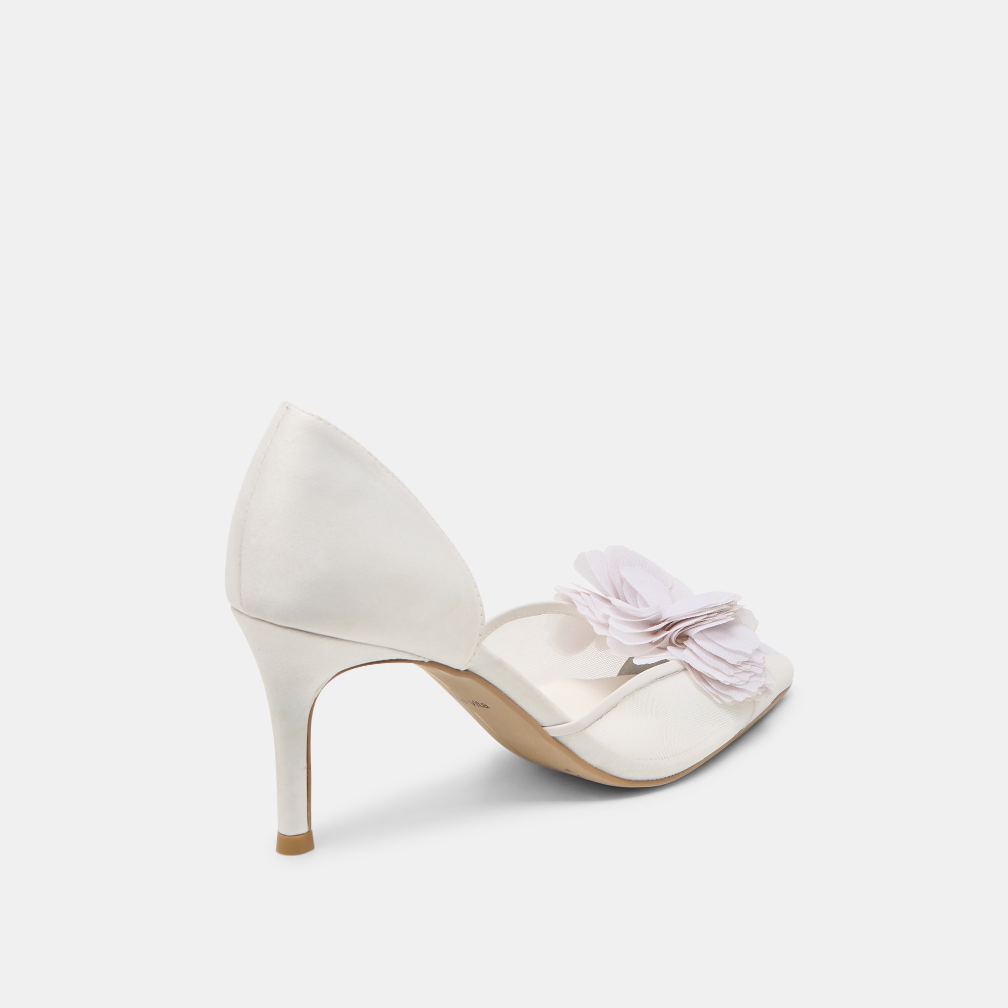 EVELIN HEELS WHITE MESH