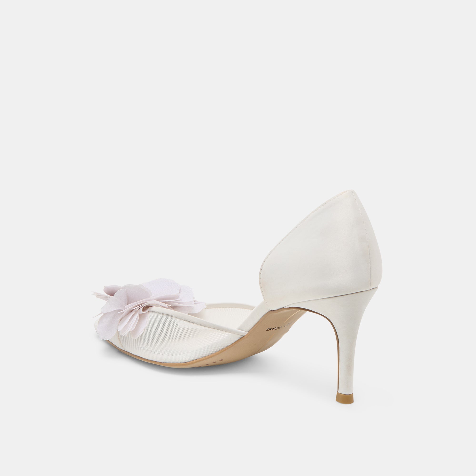 EVELIN HEELS WHITE MESH