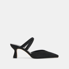LINORE HEELS ONYX SUEDE
