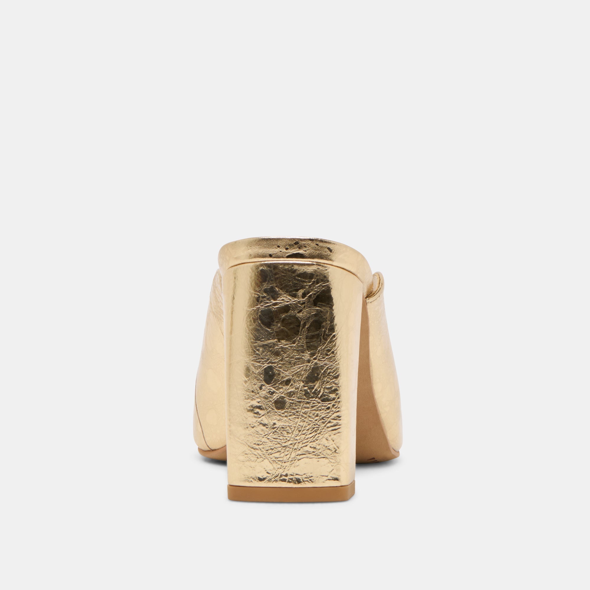 SABELA HEELS GOLD DISTRESSED LEATHER