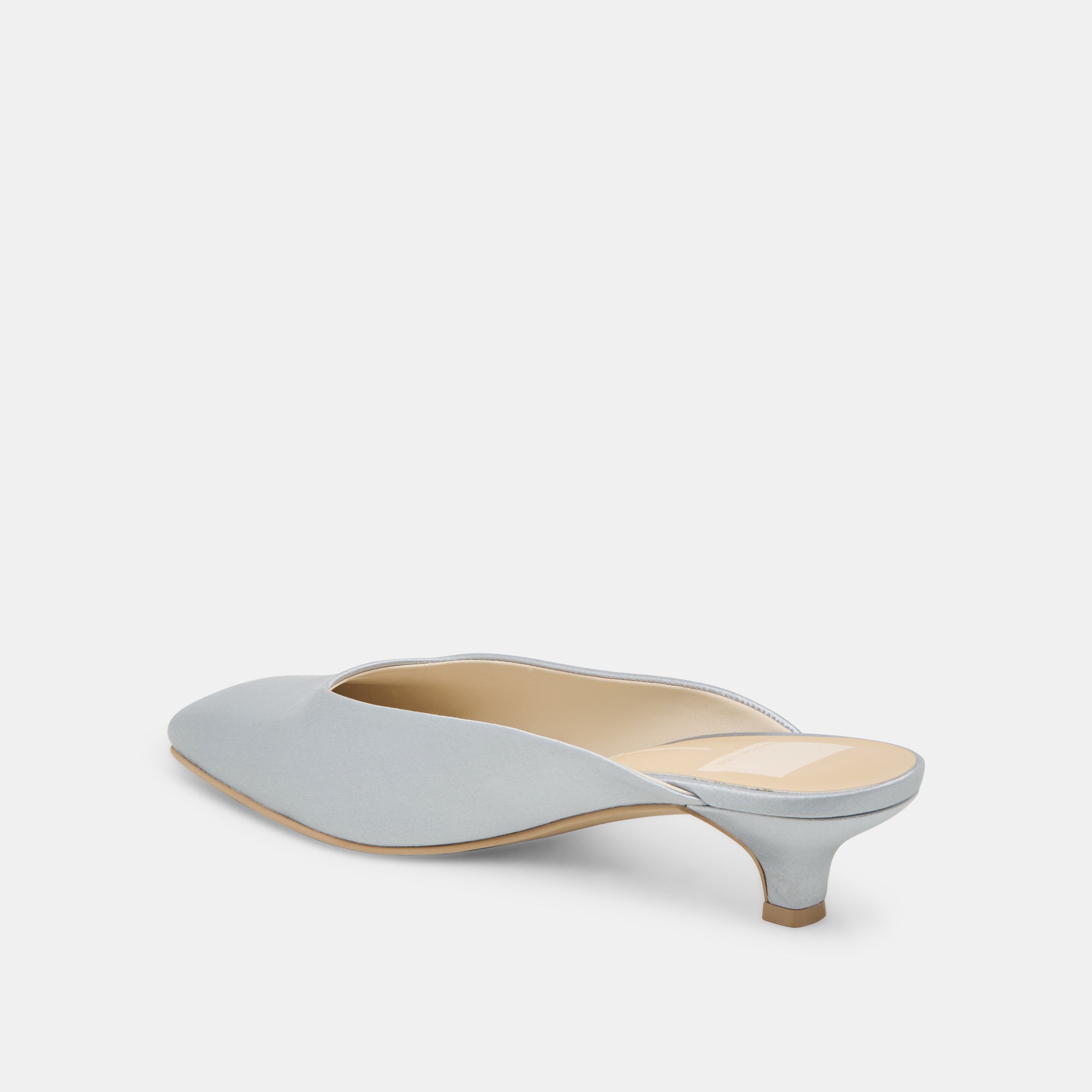 UMARA HEELS LIGHT BLUE SATIN