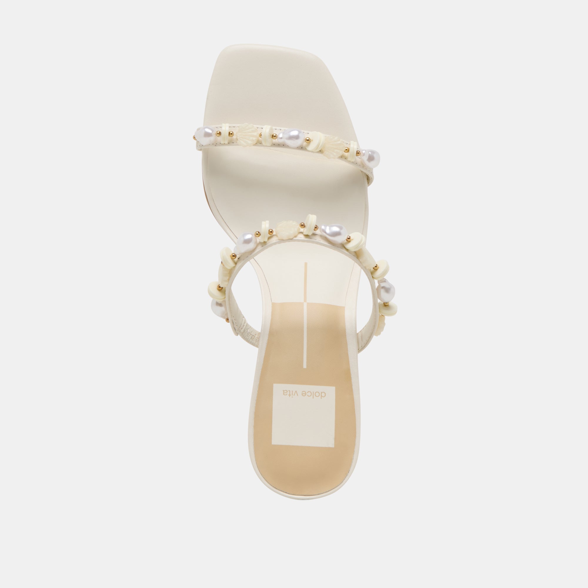 GRASON HEELS WHITE LEATHER