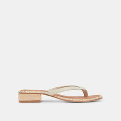 BARTY SANDALS WHITE LEATHER