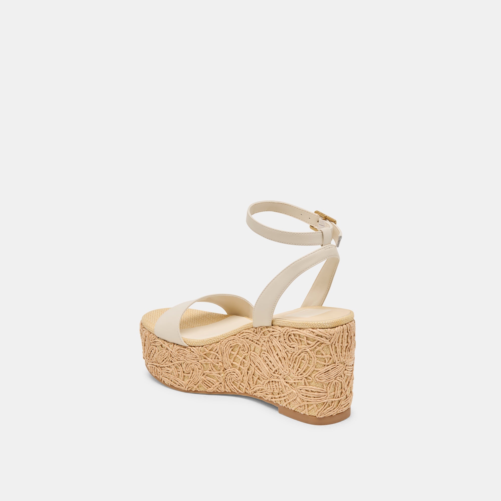 TALISA WEDGES IVORY LEATHER