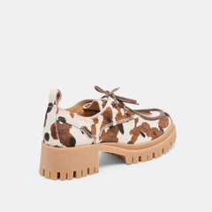 MILZA LOAFERS COCOA CALF HAIR