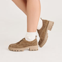 MILZA LOAFERS OLIVE SUEDE