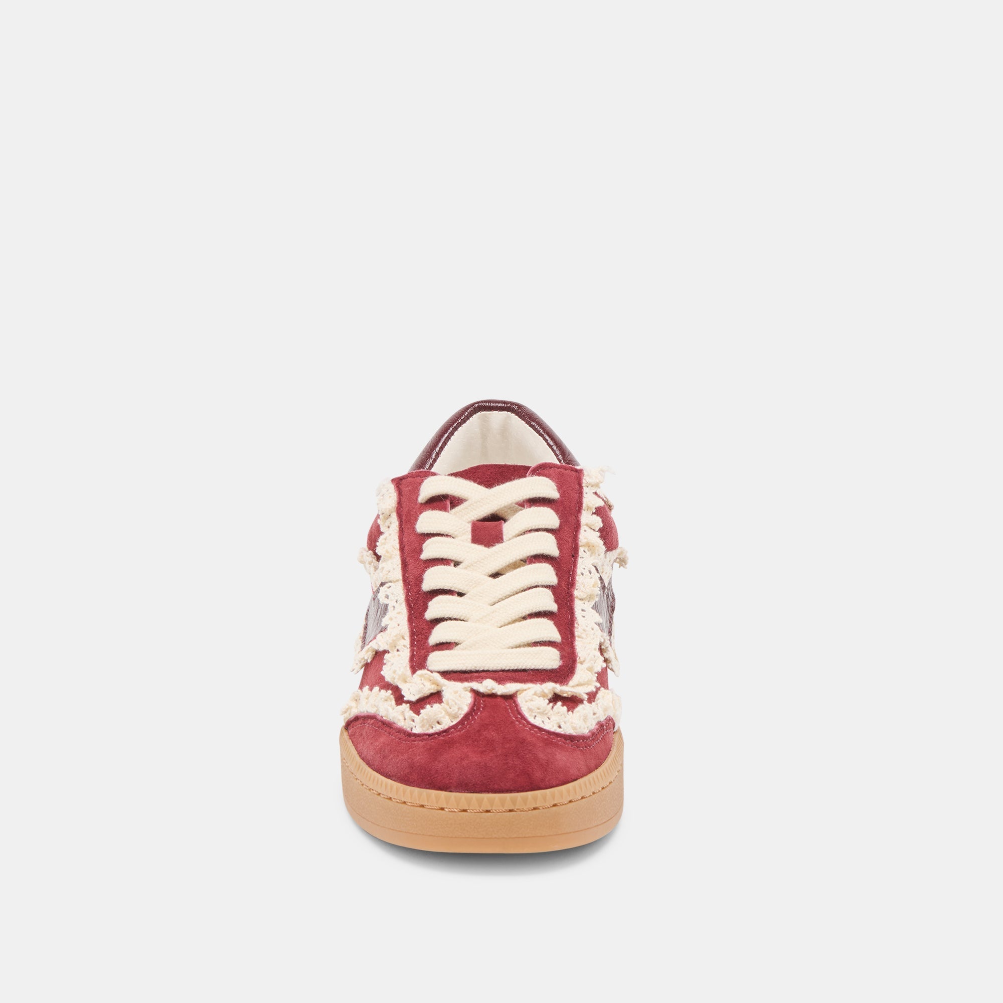 NOTICE LACE SNEAKERS OXBLOOD SUEDE